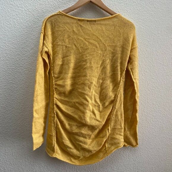 Vintage Moda International V-Neck Sweater Yellow Gold Victoria's Secret Medium - Picture 3 of 3